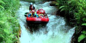 whitewater rafting at Palayangan river, Pangalengan,West Java, Indonesia