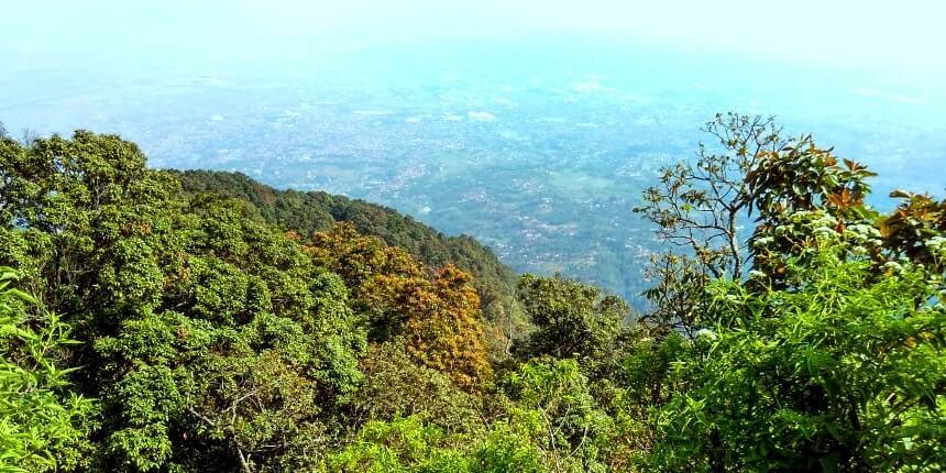 View of Bandung from Manglayang Mountain"