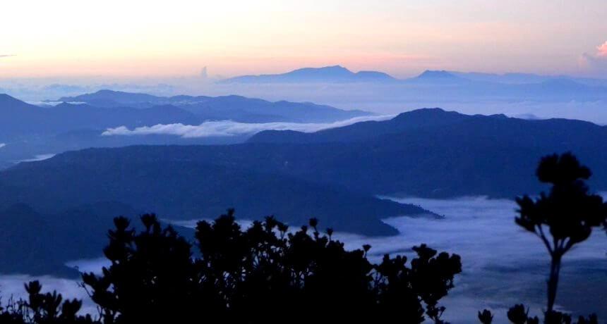 View of Bukit Barisan Mountain Range from Kerinci"