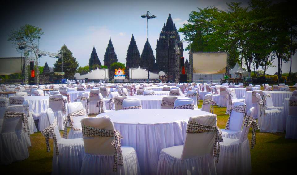 Outdoor Event Setting Around Prambanan Temples