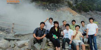 Tangkuban Perahu Hiking with Tourists from Japan