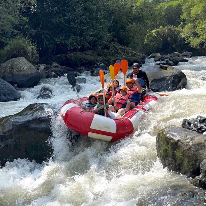 Cisadane River rafting, Bogor, Indonesia"